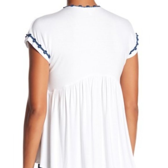 Nanette Lepore Embroidered Trim Blouse - Picture 2 of 6